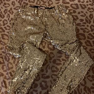 Sequin gold leggings!!